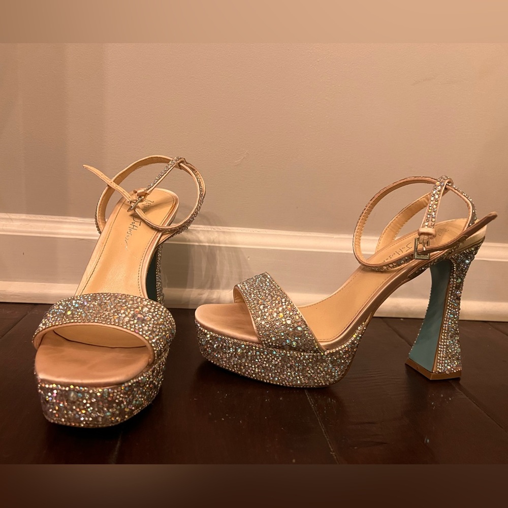 Betsy Johnson Rhinestone Heels
